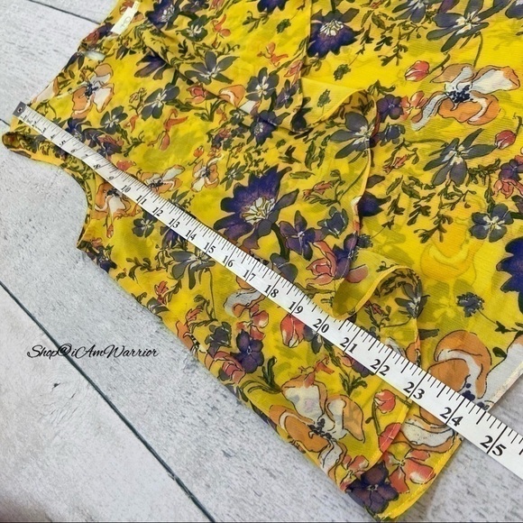 Anthropologie HD in Paris sleeveless floral flutter top *shop@iamwarrior - Picture 7 of 8